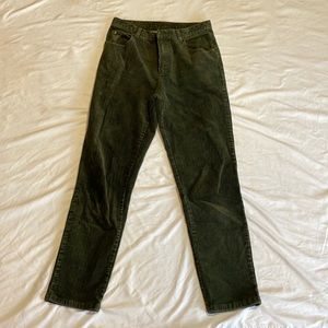 Jones New York Sport Petite Green Corduroy Pants